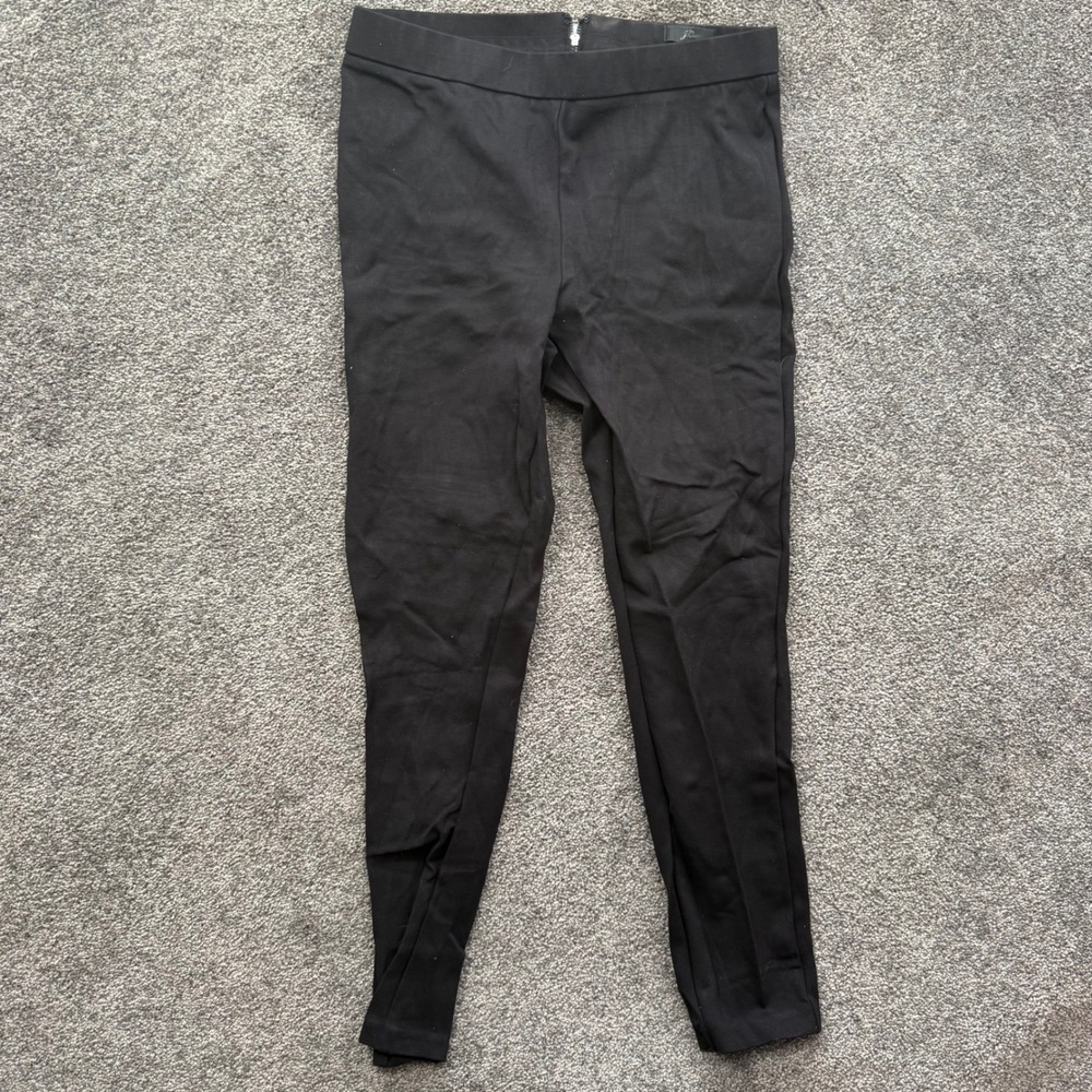 J.Crew Any Day Ponte Pants Black Slim Back Zip H0714 Womens LT